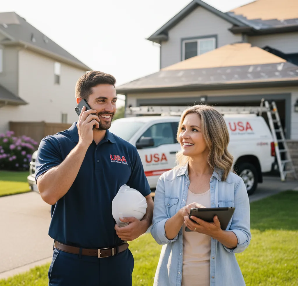 USA Roof Repair Experts customer support in Holly Springs